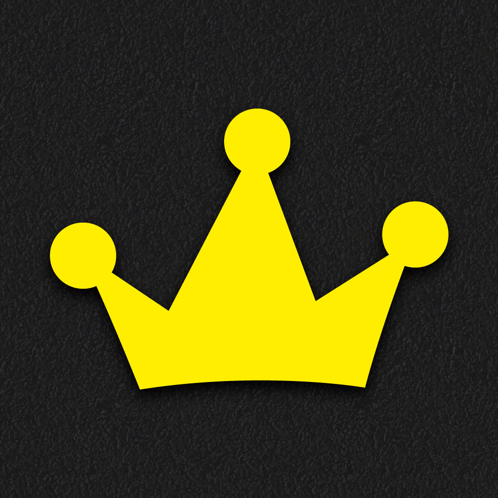 Castle Crown thermoplastic playground marking