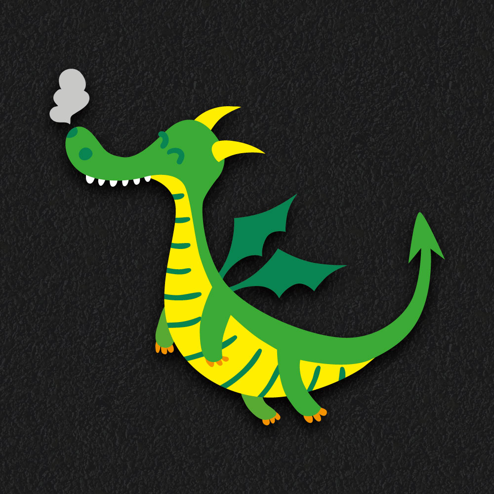 Castle Dragon thermoplastic playground marking