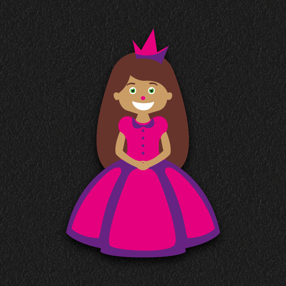 Castle Princess thermoplastic playground marking