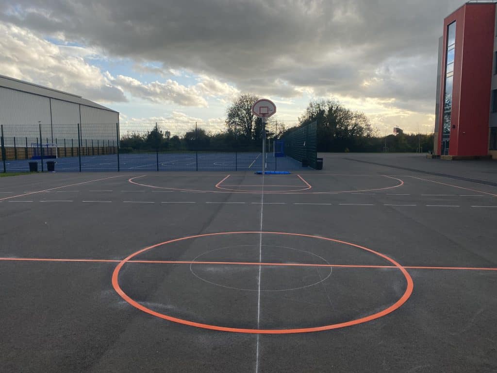 Basketball Court Playground Markings for Schools
